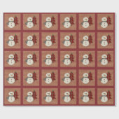 Cadeau Coudre papier d'enveloppement de Noël (Plat)