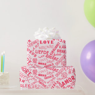 Cadeau Couleur personnalisée du papier d'enveloppement de