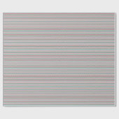 Cadeau Couleurs d'hiver zigzag 1 Papier d'enveloppement (Plat)