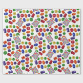 Cadeau Couleurs du papier à envelopper brillant (Plat)