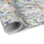 Cadeau Couleurs du papier d'emballage mat (Coin rond)