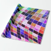 Cadeau Couleurs fines Papier d'enveloppement amusant (Déroulé)