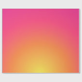 Cadeau Couleurs rose et jaune du papier d'enveloppement d (Plat)