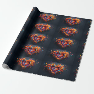 Cadeau Couper les coeurs de papier dans les couleurs arc-