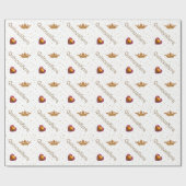 Cadeau Couronnes d'or et papier d'emballage de (Plat)