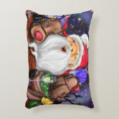Cadeau Coussin de Noël Père Noël et Reindeers s'am (Devant(Vertical))