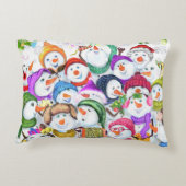 Cadeau Coussin de Noël Snowmans (Dos)