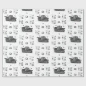 Cadeau Couture du fil de papier à envelopper brillant (Plat)