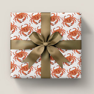 Cadeau Crabes Papier Motif de bord de mer