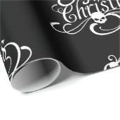 Cadeau Crâne gothique Joyeux papier d'enveloppement de No (Coin rond)