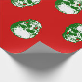 Cadeau crâne moche de noël goth squelette papier d'emball (Coin)