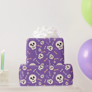 Cadeau Crânes d'Halloween et os Papier d'enveloppement vi