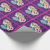 Cadeau Crânes et papier d'emballage d'ornements (Coin)