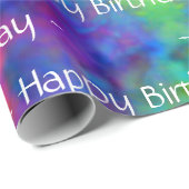 Cadeau [Cravate-Dye Atomique] Papier d'enveloppement des  (Coin rond)