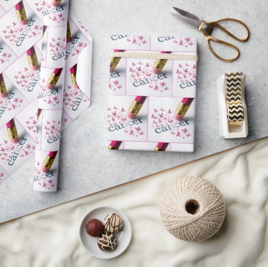 Cadeau Crayon Effacer Le Texte Du Cancer Sur Papier (Artisanat)