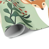 Cadeau créatures de noël envelopper du papier (Coin rond)