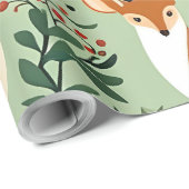 Cadeau créatures de noël envelopper du papier (Coin rond)