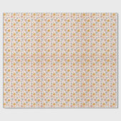 Cadeau Crème de papier d'enveloppement vintage Retro Boho (Plat)