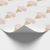 Cadeau Crème glacée Anniversaire de Noël Papier d'envelop (Coin)