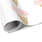 Cadeau Crème glacée Anniversaire de Noël Papier d'envelop (Coin rond)