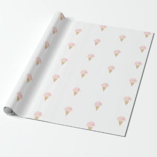 Cadeau Crème glacée Anniversaire de Noël Papier d'envelop