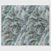 Cadeau Cristaux et montagnes Papier d'enveloppement (Plat)