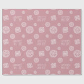 Cadeau Crocheté avec papier d'enveloppement Motif d'amour (Plat)