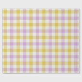 Cadeau Crocus Gingham - Papier d'emballage (Plat)