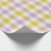 Cadeau Crocus Gingham - Papier d'emballage (Coin)
