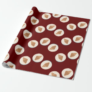 Cadeau Croissant Art Art Food Brunch Papier d'enveloppeme