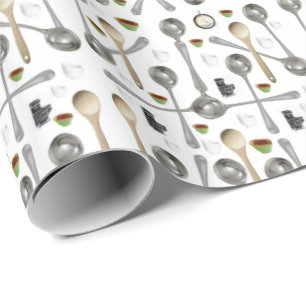 Cadeau Cuillères de papier à envelopper brillantes