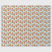 Cadeau Cupcake Dogue de Bordeaux Papier d'enveloppement (Plat)