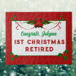 Cadeau customisé ! Puzzle de Noël de la retraite<br><div class="desc">Idée cadeau de retraite</div>