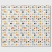 Cadeau Cute Animaux 8 Papier d'enveloppement (Plat)