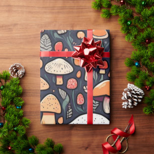 Cadeau Cute champignons cottage coeur motif papier d'enve