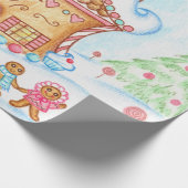 Cadeau Cute Christmas Gingerpain Maison papier d'envelopp (Coin)