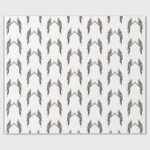 Cadeau Cute Cockatiel Frenzy Wrapper Papier (Plat)