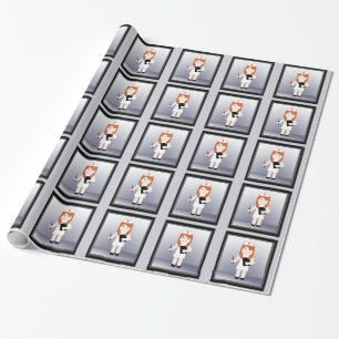 Cadeau Cute Nurse 5 Papier d'enveloppement