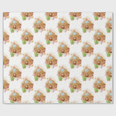 Cadeau Cute pain d'épices Maison papier d'enveloppement d (Plat)