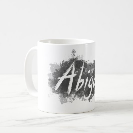 Cadeau d'Abigaïl votre tasse nommée, nom sur la (Devant gauche)