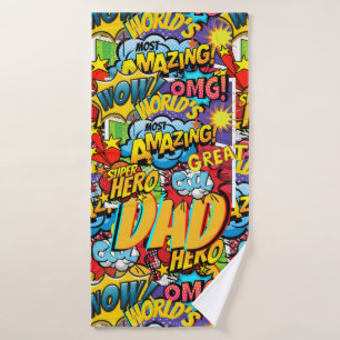 Cadeau DAD de marque personnalisée - Comic Superhe