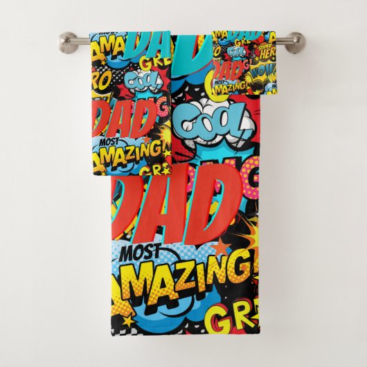 Cadeau DAD de marque personnalisée - Comic Superhe (En situation)