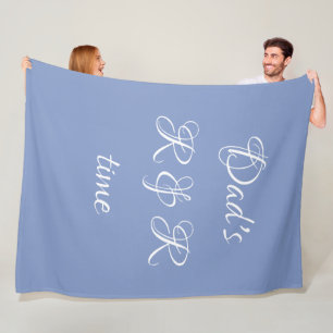 Cadeau "Dad's R & R tijd" Pluche Gezellige Fleece  Deken