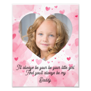 Cadeau d'agrandissement de photo de coeurs doux po