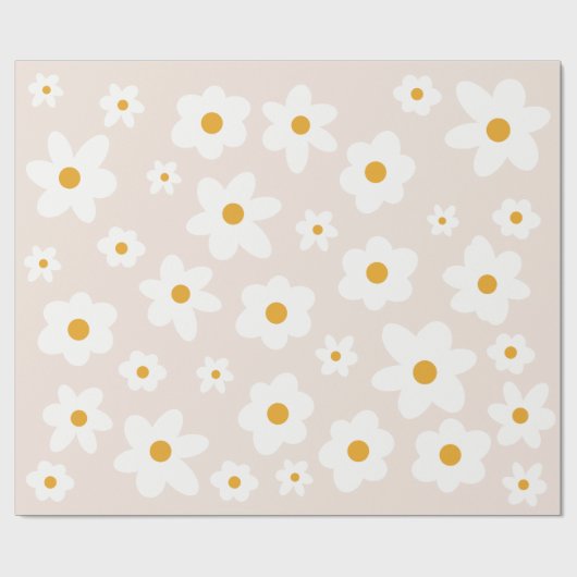 Cadeau Daisy 1er Anniversaire Papier d'enveloppement (Plat)