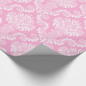 Cadeau Damas roses et blanches| Papier à envelopper (Coin)