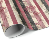 Cadeau Damas / Stripes & Papier manuscrit (Coin rond)