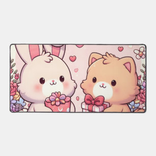 Cadeau d'amour de lapin et d'ours mignon kawaii po