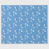 Cadeau Dancing Bunnies C'est un garçon ! Papier à envelop (Plat)