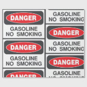 Cadeau Danger Essence Non-Fumeurs Papier d'emballage des  (Plat)